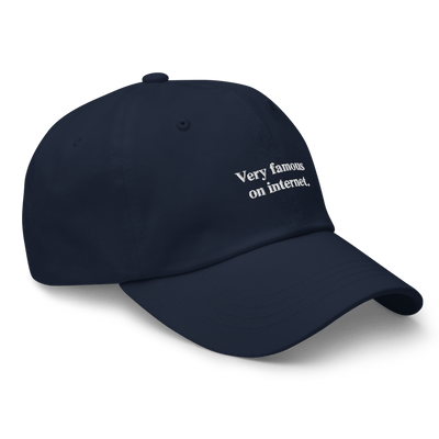 Very famous on internet Dad hat - Navy - - Just Another Cap Store