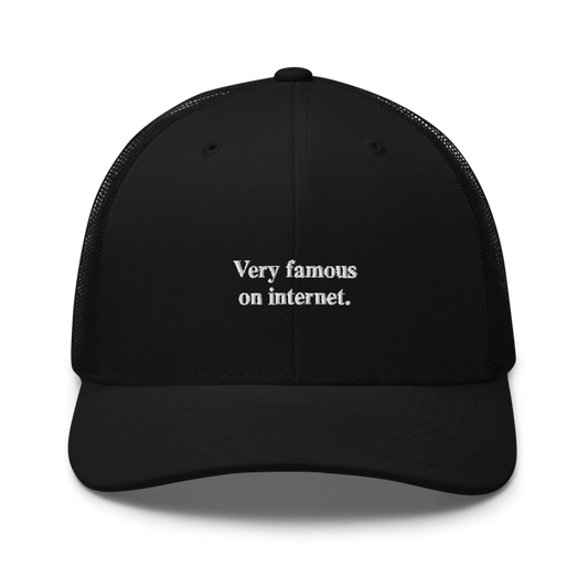 Very famous on internet Trucker Cap - Black - - Just Another Cap Store