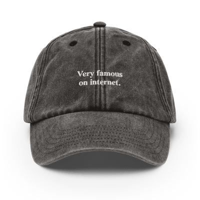 Very famous on internet Vintage Hat - Vintage Black - - Just Another Cap Store