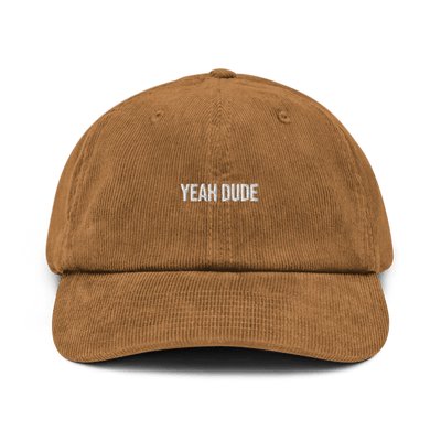 YEAH DUDE Corduroy hat - Camel - - Just Another Cap Store