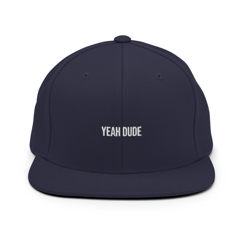 YEAH DUDE Snapback - Navy - - Just Another Cap Store